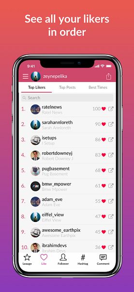 Liker Analyzer for Instagram