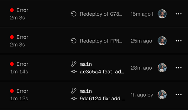 Screenshot of a Slack channel showing multiple messages about a Vercel outage and related issue handling discussion.