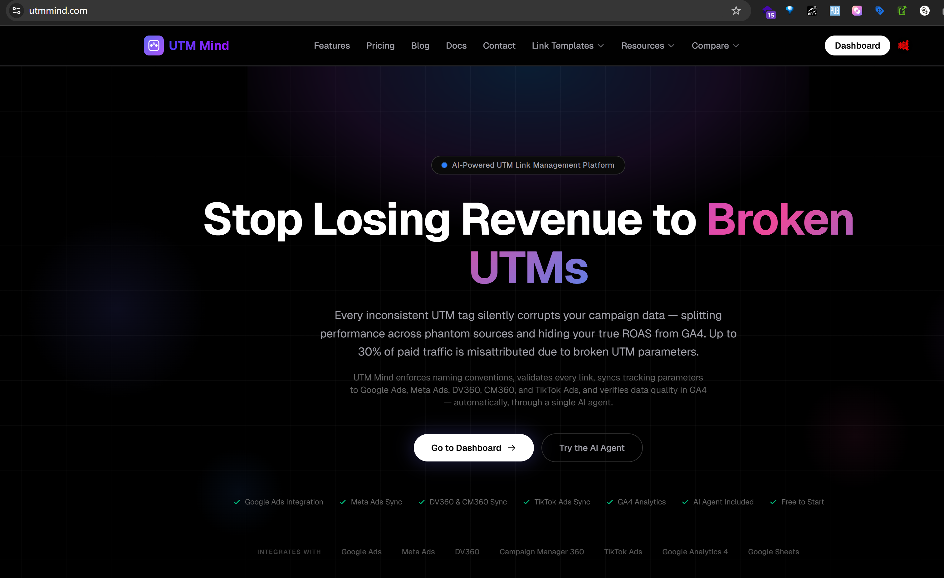 UTM Mind: Automate UTM workflows with AI and sync across | BetaList