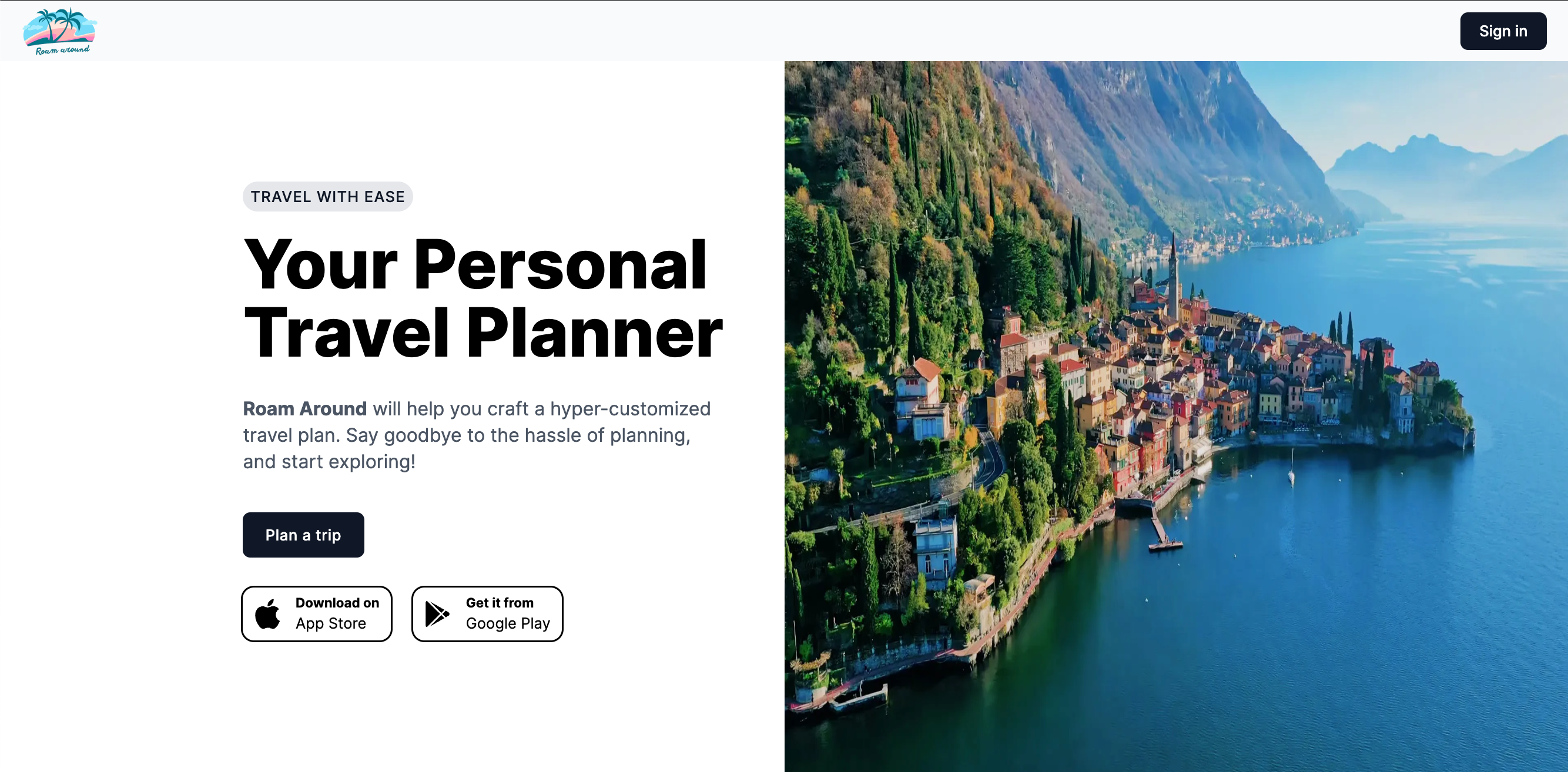 Roam Around: Personalised travel plans for any place on | BetaList