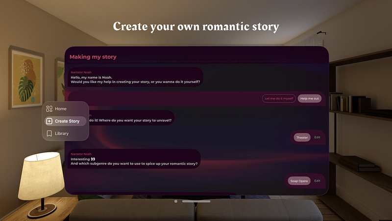 Screenshot of Luverse: Romantic Love Stories