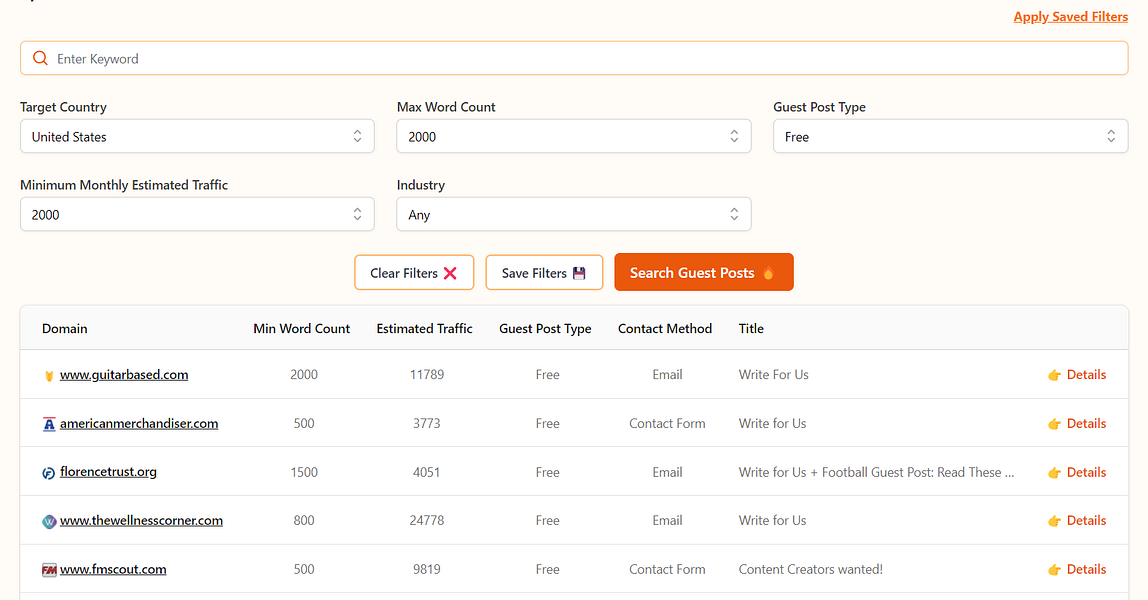 The Guest Posts App