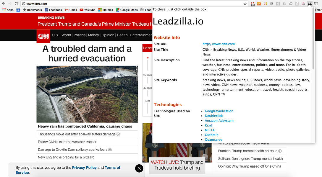 Leadzilla.io Lead generation through technology profiling BetaList