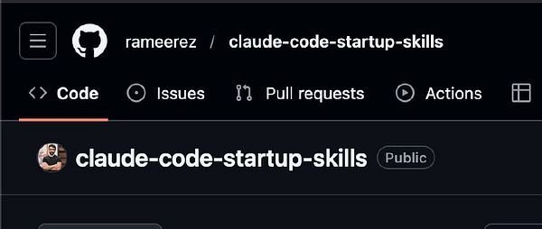 Website homepage for 'Claude Startup Skills' showcasing AI-assisted startup knowledge and inquiries with vibrant illustrations and clear navigation.