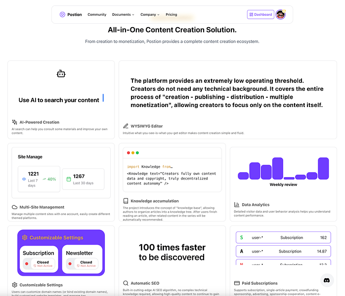 Postion: Post your content in Postion | BetaList
