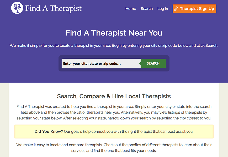 Find A Therapist