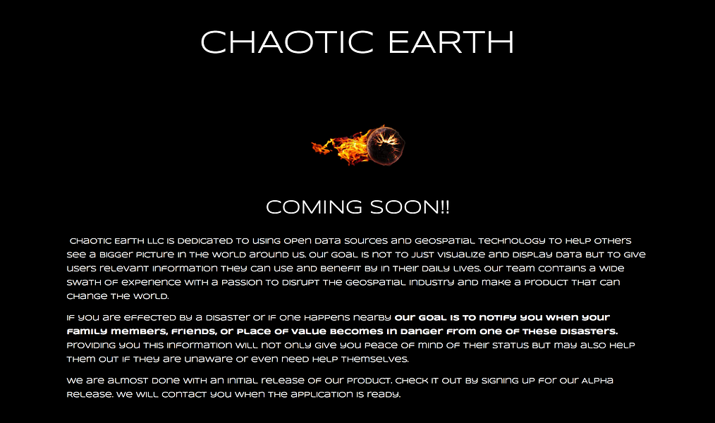 Chaotic Earth