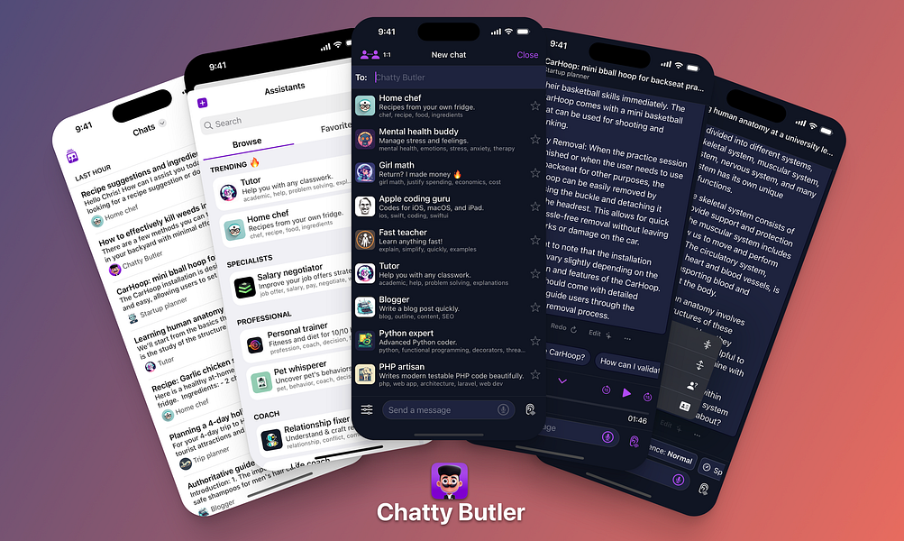 Chatty Butler: Chat expert AI agents