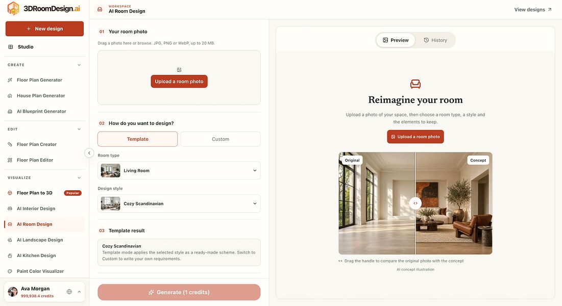 3DRoomDesign.ai