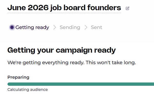 Screenshot of a monthly newsletter email draft from JobBoardFinder.