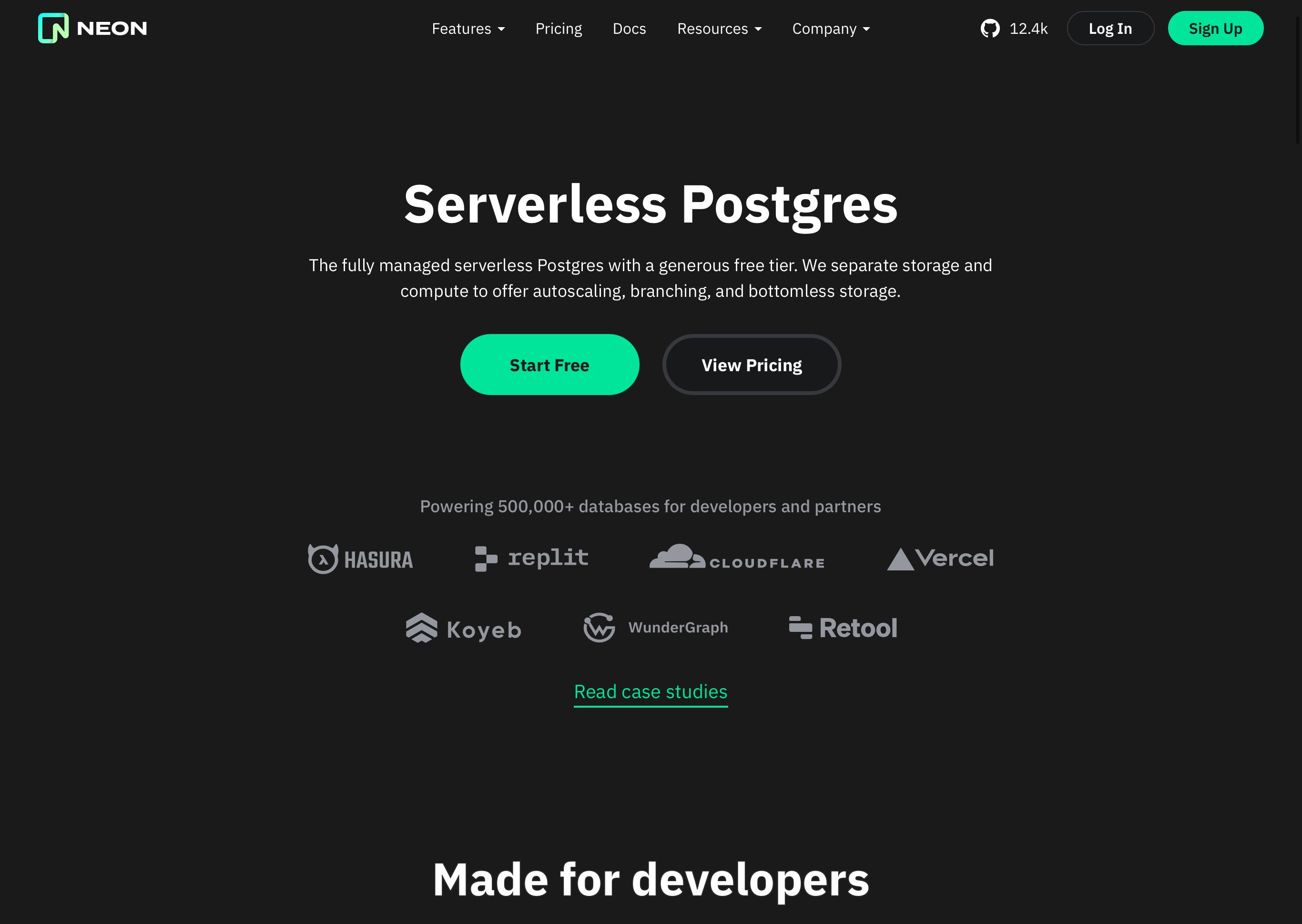 Neon Database