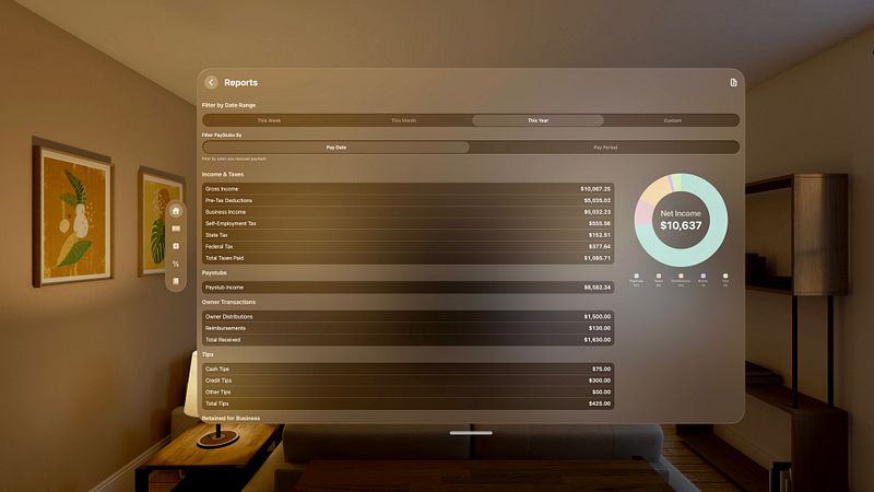 Screenshot of Self Employed: Income & Tax