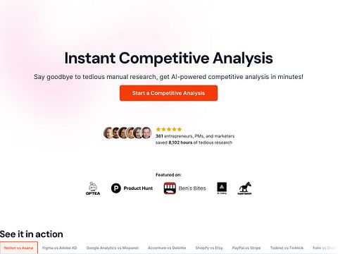 Identifying competitors using AI tools