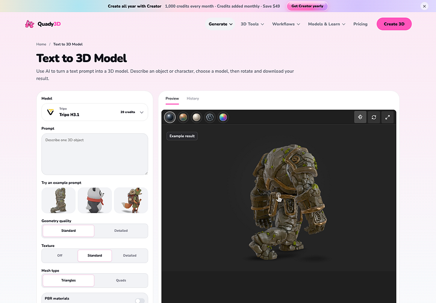 Quady3D AI