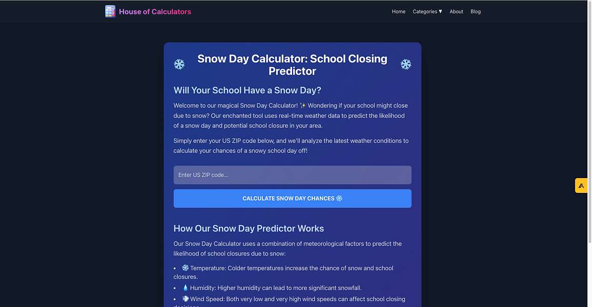 House of Calculator