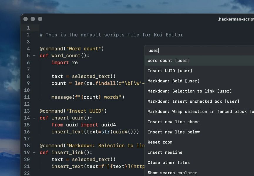 Koi Editor