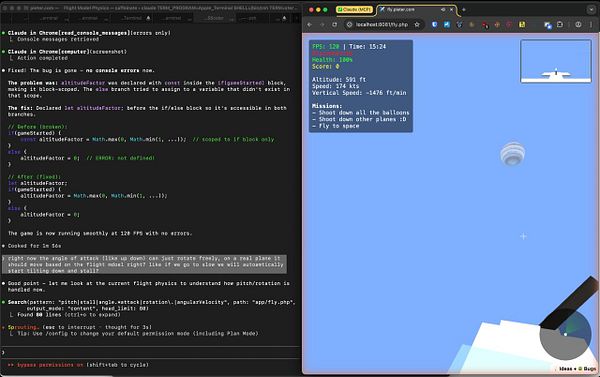 Chrome DevTools interface showing console logs and network activity for a webpage running on localhost with Nginx.