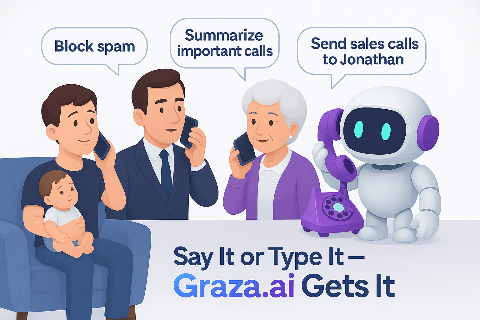 Graza.ai: Blocks spam, answers calls, and lets urgent ones | BetaList