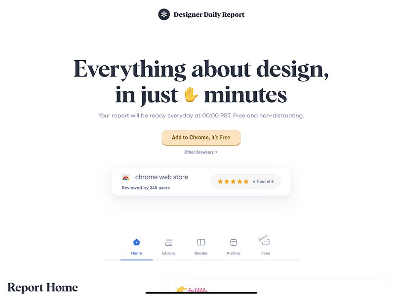 Designer Daily Report