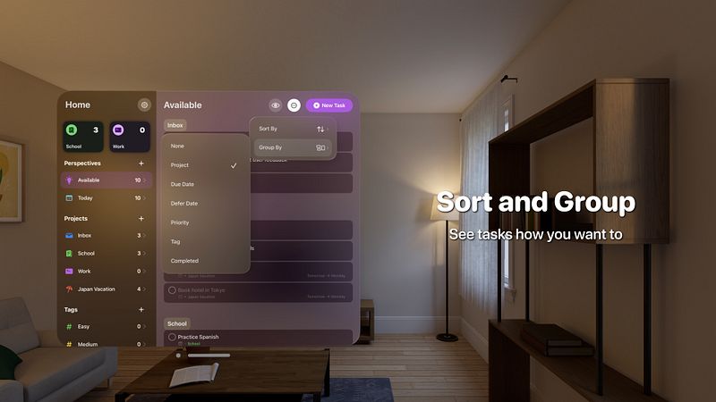 Screenshot of Perspectives: To-Do List