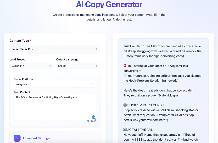 Copy Pilot