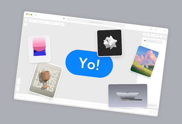 A 3D computer-generated scene exhibits an industrial or sci-fi style environment with bold lighting effects and volumetric fog.