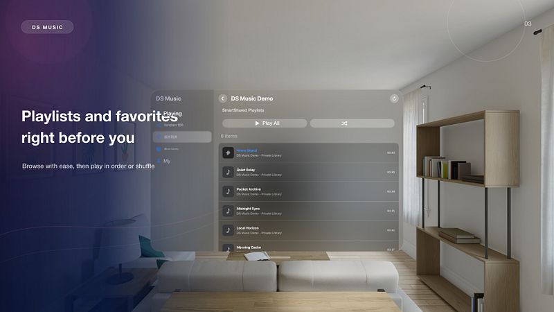 Screenshot of DS Music for Synology NAS