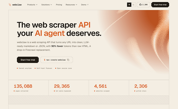 A modern, clean web page design mockup with a greeting, image, descriptive text, and multiple styled buttons in blue and orange.
