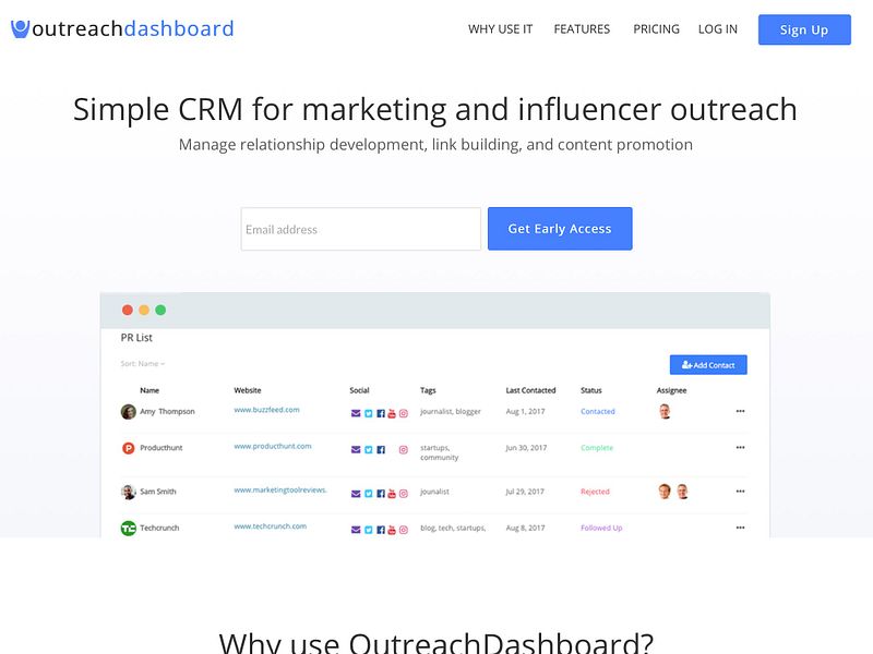 OutreachDashboard