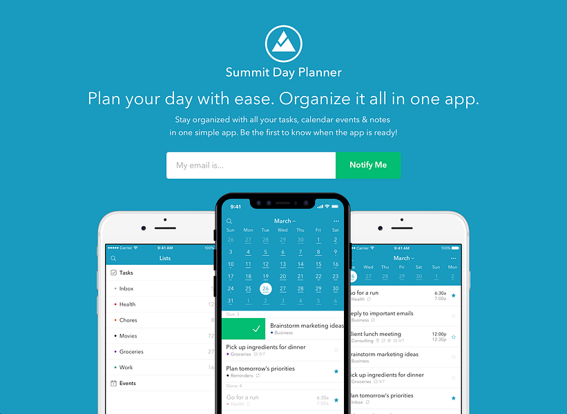 Summit Day Planner