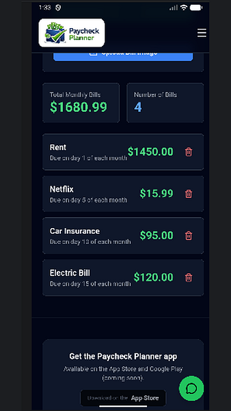 Paycheck Planner