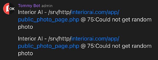 The image displays a screenshot of a chat interface showing error messages related to a photo extraction task.