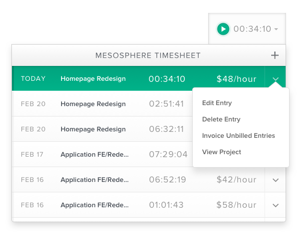 Bonsai Time Tracking