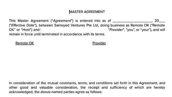 Screenshot of a contract editing interface with contract details and editor options.