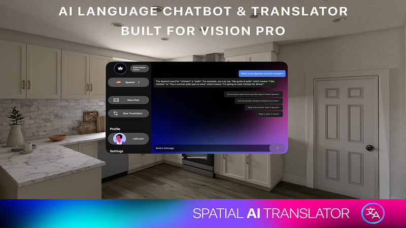 Screenshot of Spatial AI » Translator