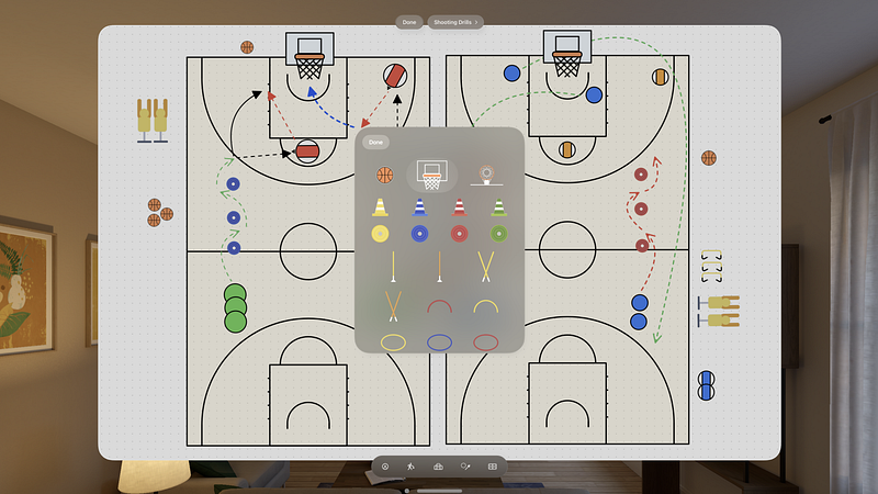 Screenshot of Coach Whiteboard: Basketball