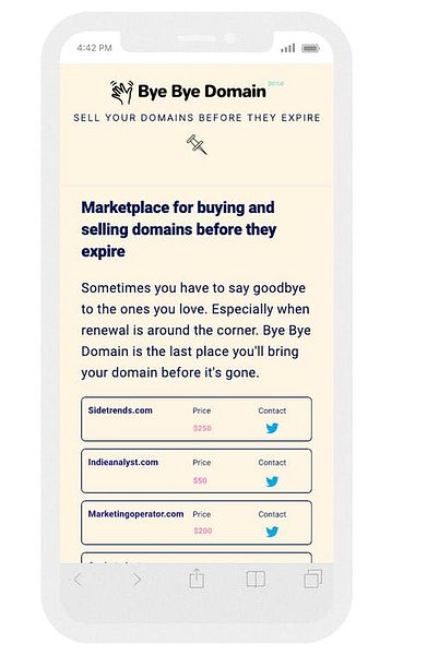 Bye Bye Domain