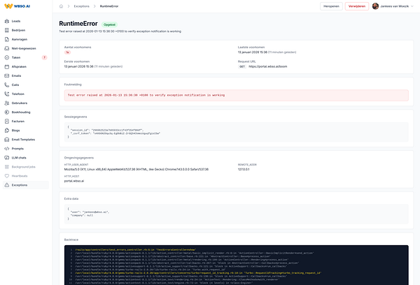 Screenshot of a command-line interface showing the output of a Python script that implements an AppSignal alternative with metrics, views, errors, and alerting.