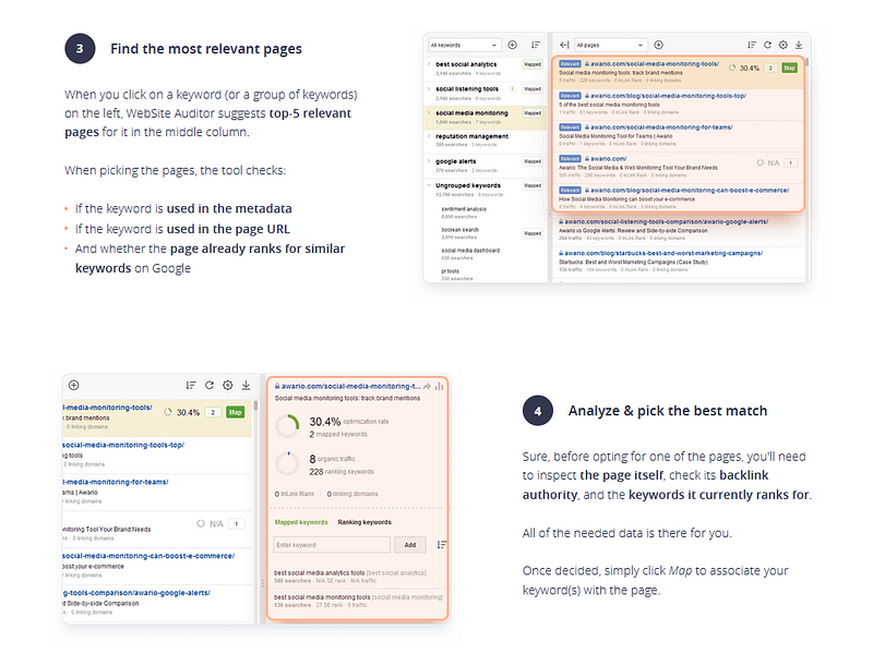 Content-to-Keyword Map Builder