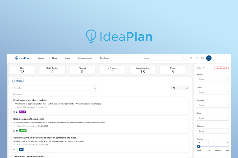 IdeaPlan