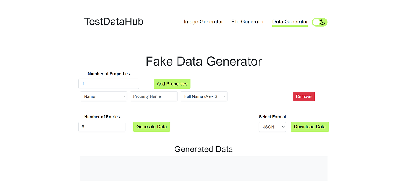 TestDataHub