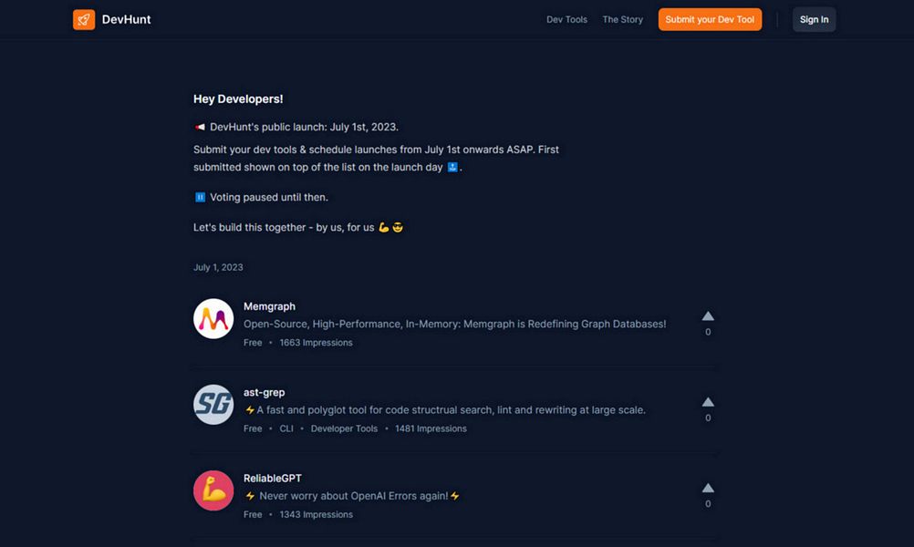 DevHunt: Dev tools directory | BetaList