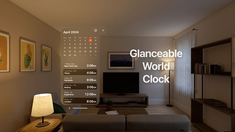 Screenshot of Horzono World Clock