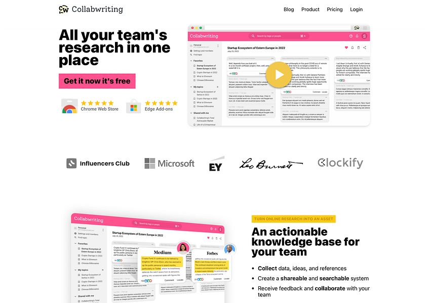 Collabwriting Team Version