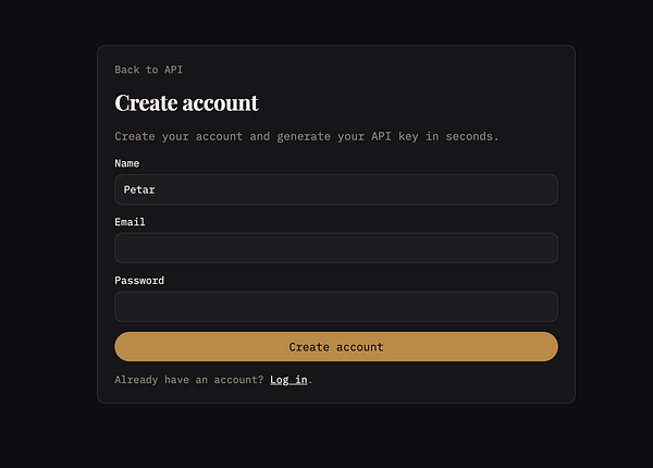 Interface of an authentication settings and features webpage displaying several configuration options.