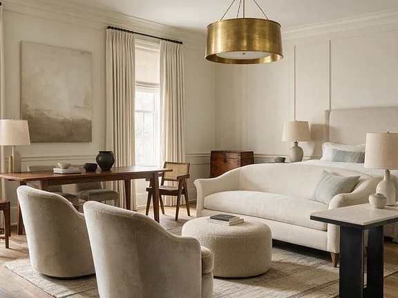 A room in the Transitional style