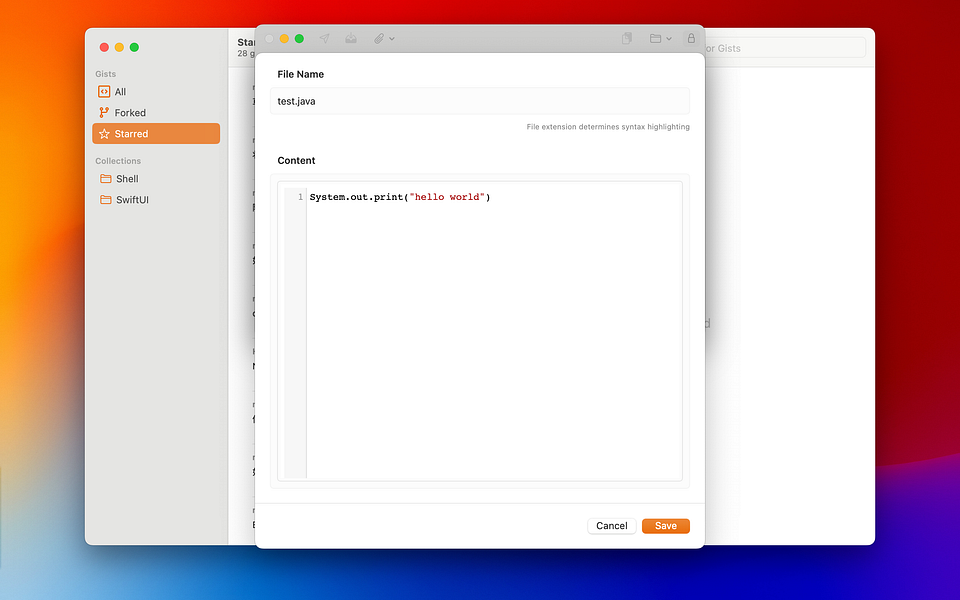 Yist - GitHub Gist Manager