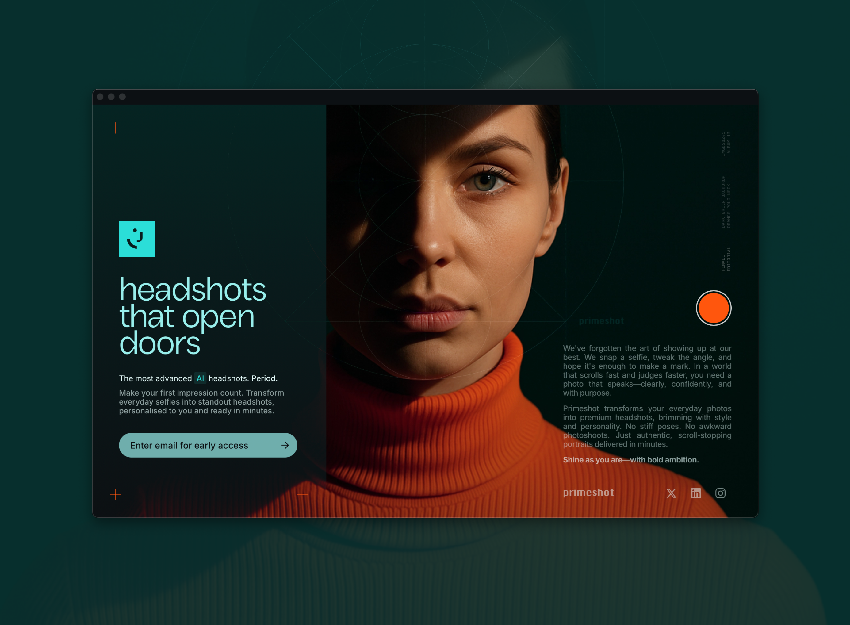 Primeshot: Create studio-style portraits from everyday