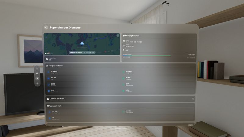 Screenshot of HedgieMate: For your Tesla