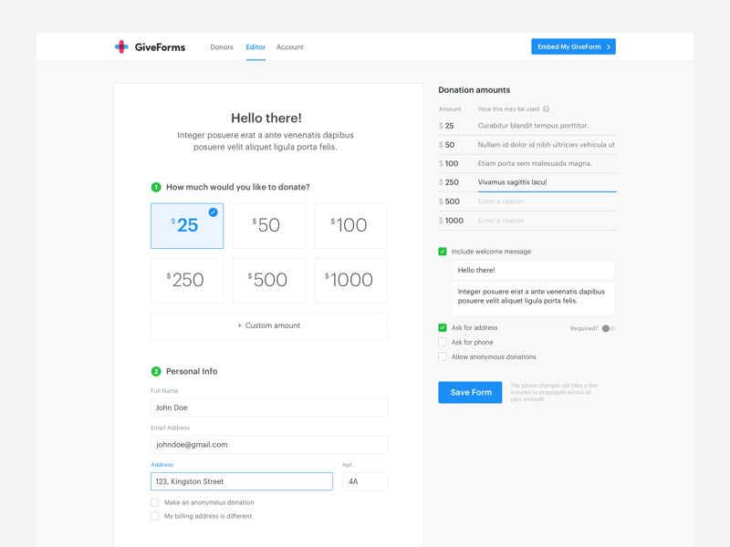 GiveForms
